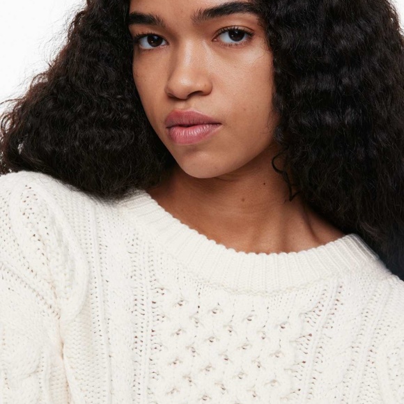 Aritzia Wilfred⎜ROSEMARY SWEATER⎜LIGHT BIRCH - Picture 2 of 15